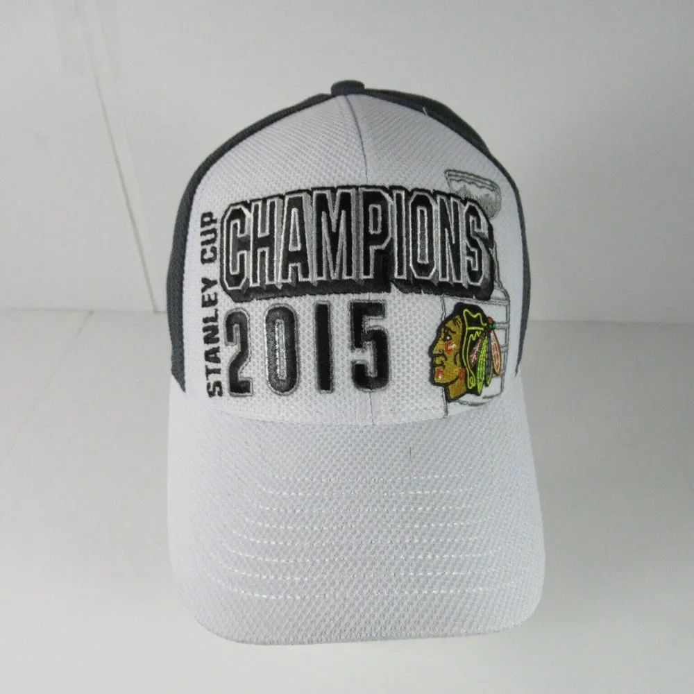 Chicago Blackhawks 2015 Stanley Cup Champions Reebok Center Ice NHL Fitted Hat
